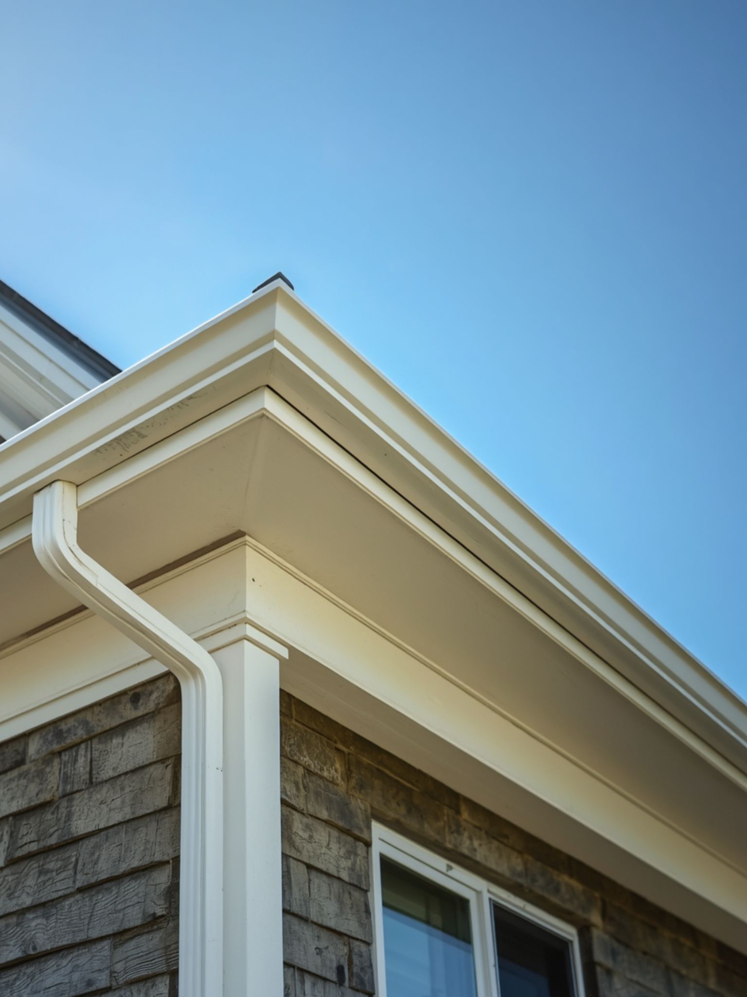 New gutters fascia and soffit