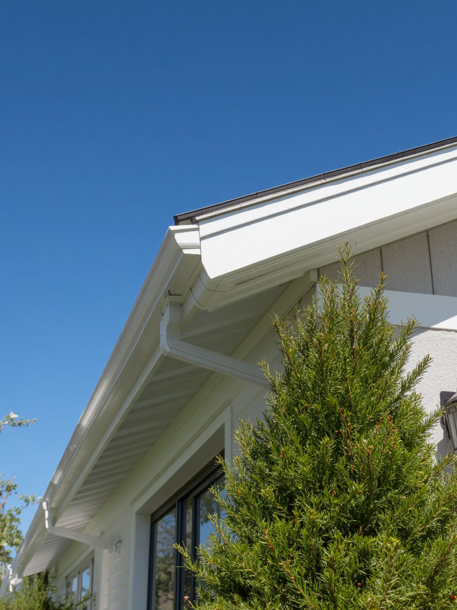 New gutters fascia and soffits