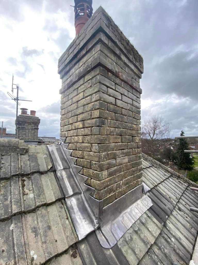 chimney flashing and stack repair